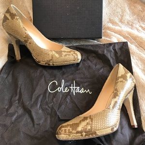 Cole Haan Carma Air Python Pumps